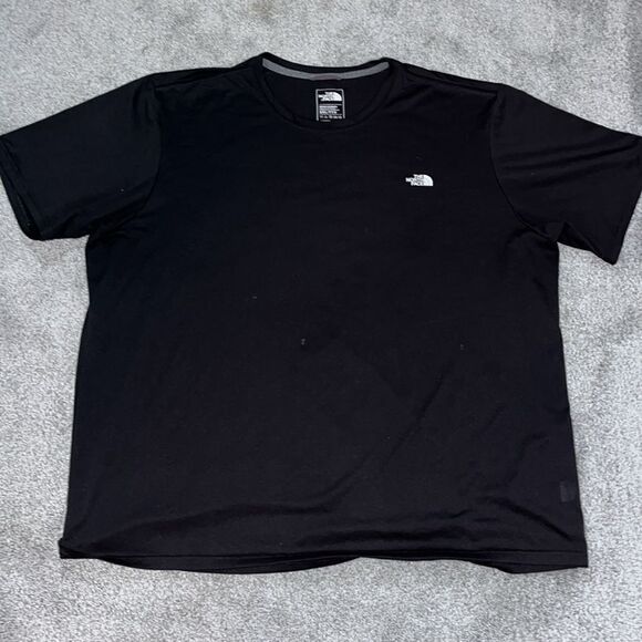 Black The North Face half dome Print Logo T-Shirt performance polyester XXL - Picture 1 of 4